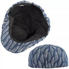Autumn Leaves Denim Newsboy Cap