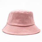 Autumn Plain Corduroy Bucket Hat