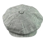 Aviñon Gray Linen Newsboy Cap