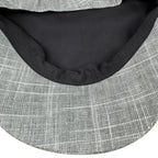 Aviñon Gray Linen Newsboy Cap