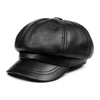Aviñon Genuine Leather Newsboy Cap