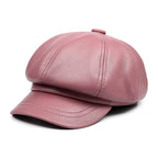 Aviñon Genuine Leather Newsboy Cap