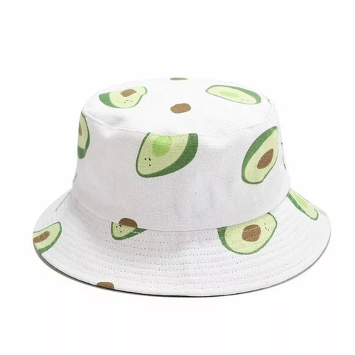 White Avocado Bucket Hat