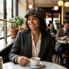 Aztec Bohemian Geometric Newsboy Cap