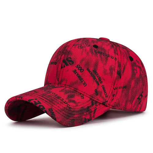 Red Cotton Baseball Cap