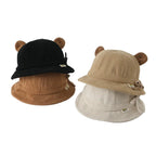 Baby Bear Kids Winter Corduroy Bucket Hat