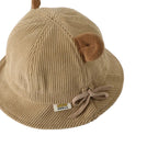 Baby Bear Kids Winter Corduroy Bucket Hat