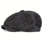 Baltimore Dark Striped Newsboy Cap