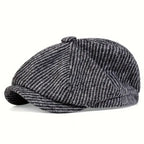 Baltimore Dark Striped Newsboy Cap