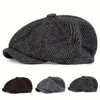 Baltimore Dark Striped Newsboy Cap