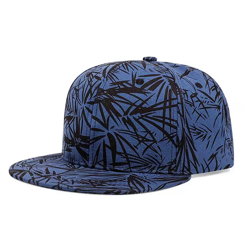 Blue Snapback Cap back view
