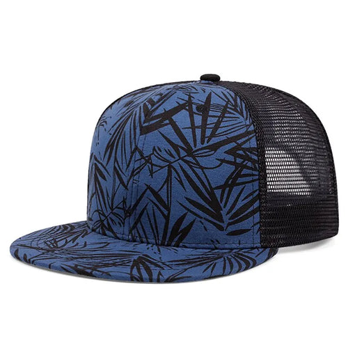 Blue Trucker Cap back view