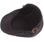 Barklay Leather Flat Cap