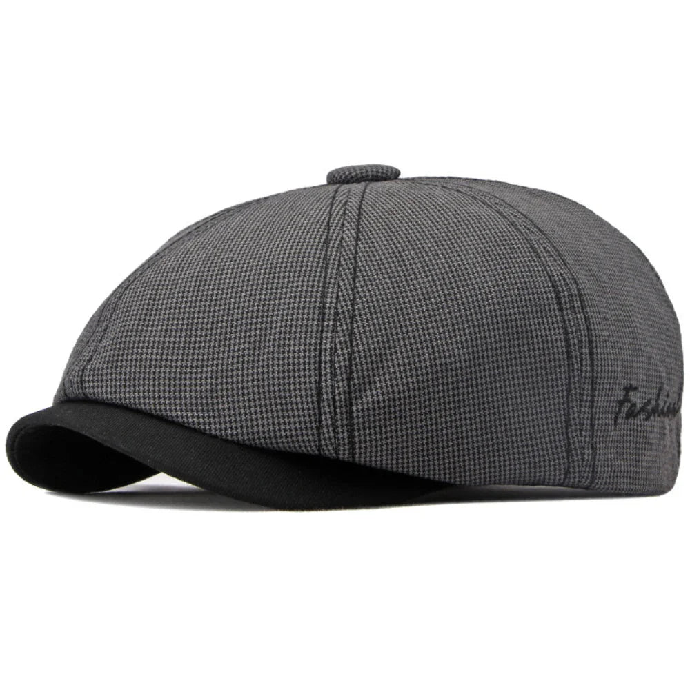 Barret Retro Plaid Newsboy Cap