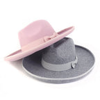 Bauh Wide Brimmed Wool Fedora Hat