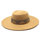 Bauhinia Wide-Brimmed Porkpie Hat