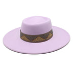 Bauhinia Wide-Brimmed Porkpie Hat