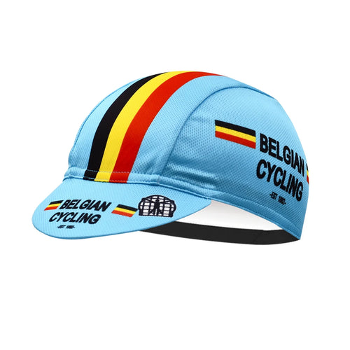 Blue Belgium Flag Cycling Cap