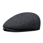 Bellamy Wool Herringbone Flat Cap
