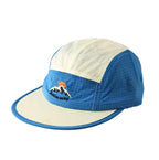 Bicolor Flat Visor Patchwork Baseball Cap