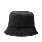 Black Cat Washed Cotton Bucket Hat