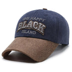 Black Island Washed Cotton Baseball Cap