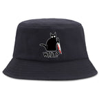 Black Cat & Knife Bucket Hat