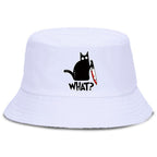 Black Cat & Knife Bucket Hat