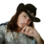 Black Pearl Wool Cowboy Hat