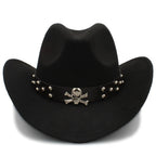 Black Pearl Wool Cowboy Hat