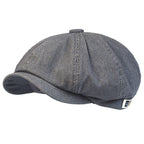 Blackford Vintage Striped Newsboy Cap