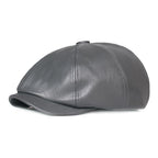 Blackpool Leather Newsboy Cap