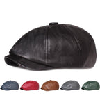Blackpool Leather Newsboy Cap