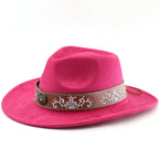 Boho Suede Western Cowboy Hat