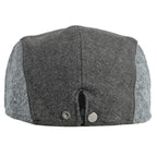 Bolton Plaid & Herringbone Flat Cap