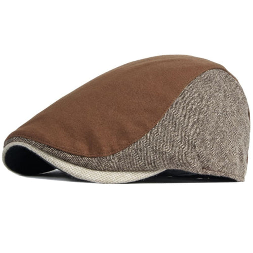 Brown Bolton Flat Cap