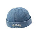 Boston Kids Denim Brimless 6-Panels Docker Cap