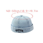 Boston Kids Denim Brimless 6-Panels Docker Cap