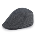 Boston Retro Herringbone Duckbill Flat Cap