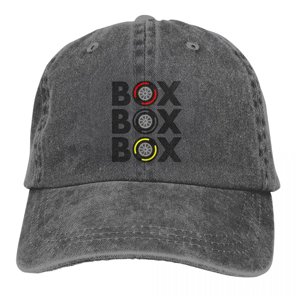 Box Box Box F1 Racing Baseball Cap