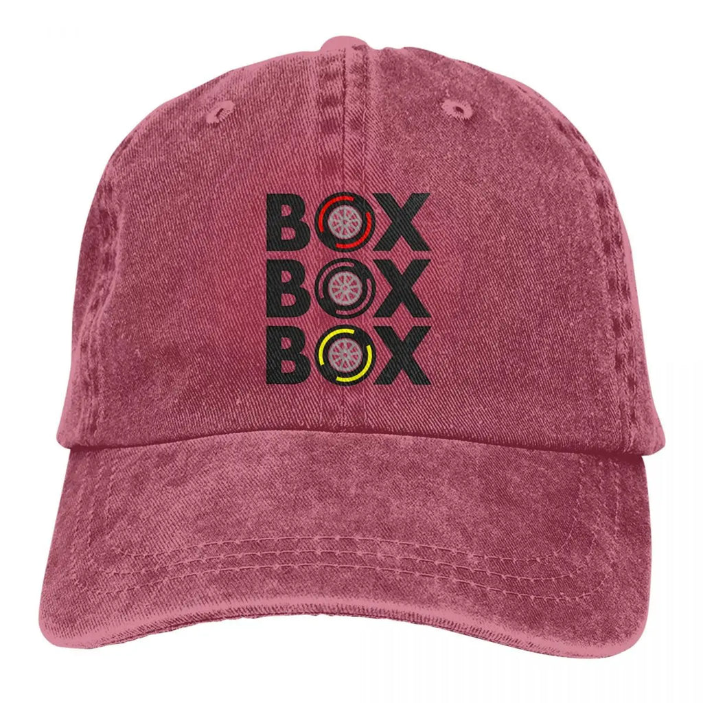 Box Box Box F1 Racing Baseball Cap