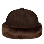Bozeman Winter Genuine Leather Fur Docker Cap