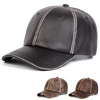 Bradley Retro Leather Baseball Cap