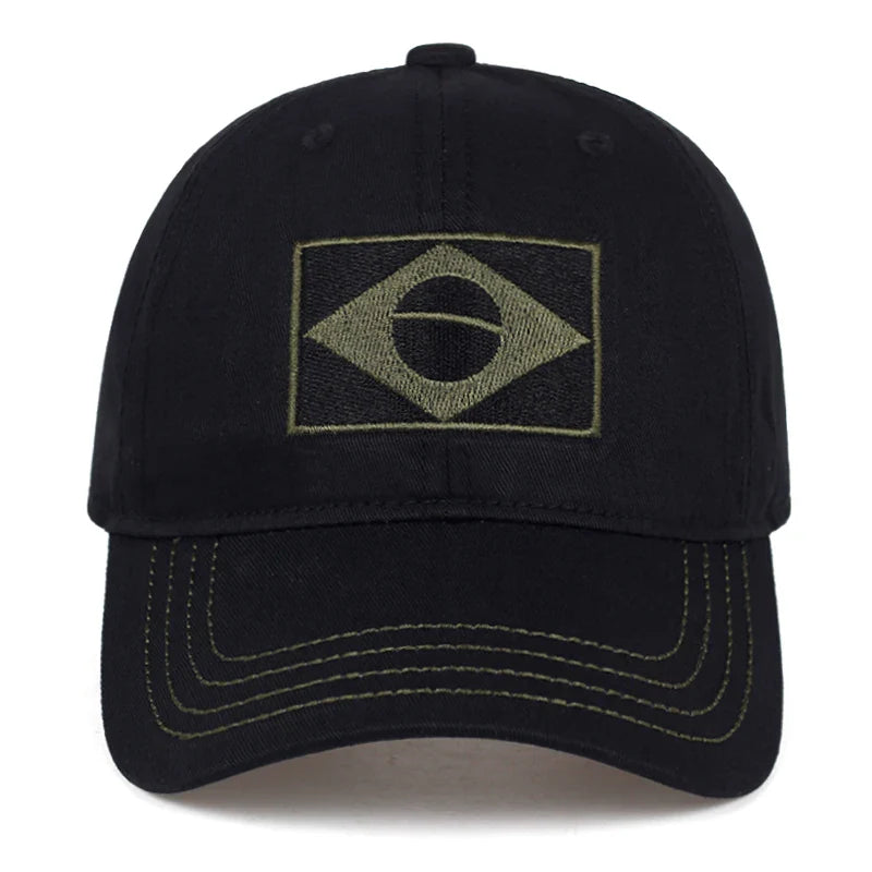 Brazil Flag Tactical Baseball Cap