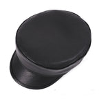Bremen Black Genuine Leather Sailor Cap