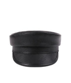 Bremen Black Genuine Leather Sailor Cap