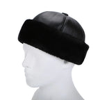 Brest Winter Genuine Leather Docker Cap