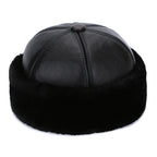 Brest Winter Genuine Leather Docker Cap