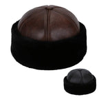 Brest Winter Genuine Leather Docker Cap