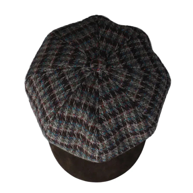 Bristol Women Wool Knitted 8-Panel Newsboy Cap